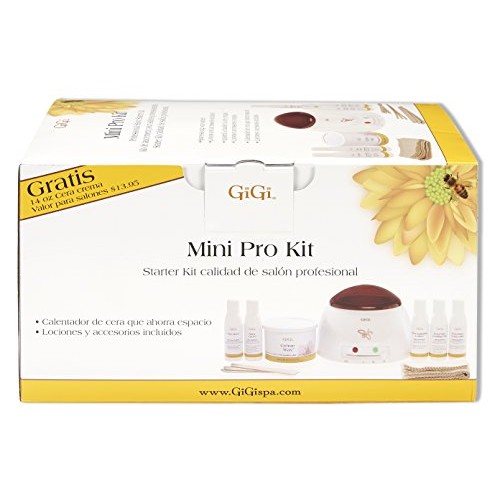 GiGi Mini Pro Hair Removal Waxing Kit, At Home Removal of Unwante...