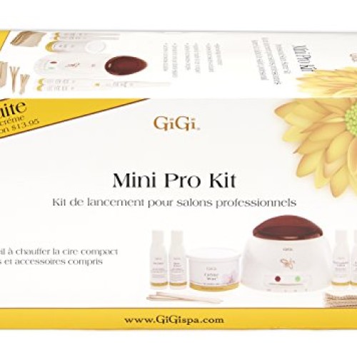 GiGi Mini Pro Hair Removal Waxing Kit, At Home Removal of Unwante...