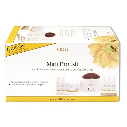 GiGi Mini Pro Hair Removal Waxing Kit, At Home Removal of Unwante...