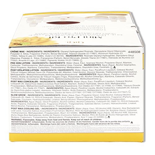 GiGi Mini Pro Hair Removal Waxing Kit, At Home Removal of Unwante...