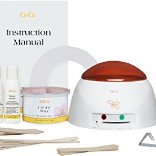 GiGi Mini Pro Hair Removal Waxing Kit, At Home Removal of Unwante...