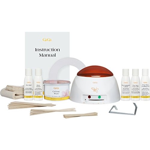 GiGi Mini Pro Hair Removal Waxing Kit, At Home Removal of Unwante...