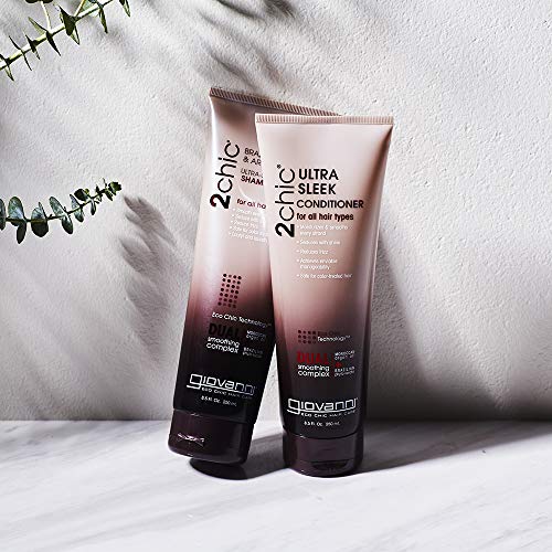 GIOVANNI 2chic Ultra-Sleek Shampoo 24 oz. Brazilian Phyto-Keratin...