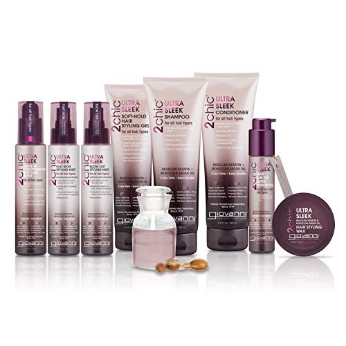 GIOVANNI 2chic Ultra-Sleek Shampoo 24 oz. Brazilian Phyto-Keratin...