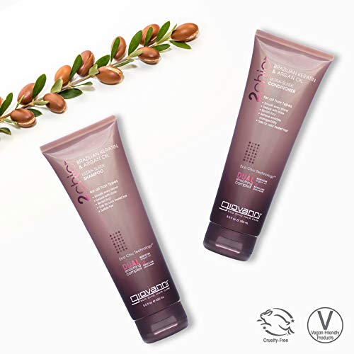 GIOVANNI 2chic Ultra-Sleek Shampoo 24 oz. Brazilian Phyto-Keratin...