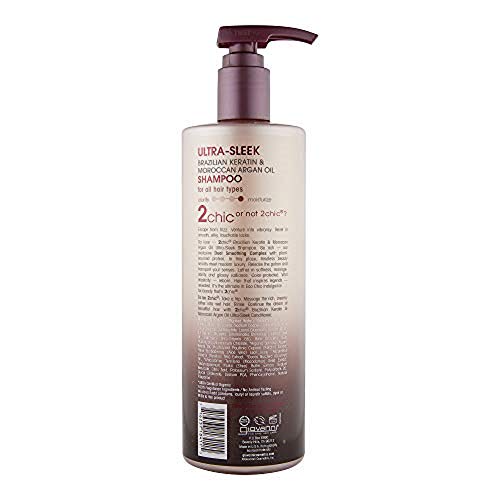 GIOVANNI 2chic Ultra-Sleek Shampoo 24 oz. Brazilian Phyto-Keratin...