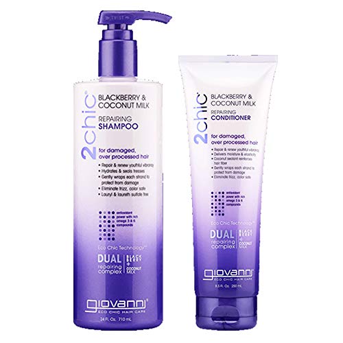 Giovanni Hair 2chic Repairing Shampoo 24 oz + Conditioner 8.5 oz ...