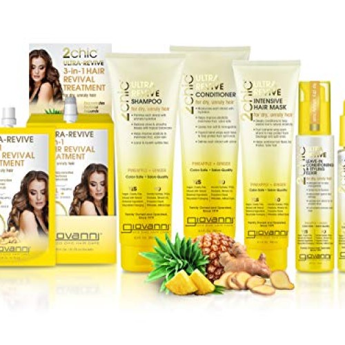 GIOVANNI Ultra Revive Shampoo, 24 oz. Pineapple & Ginger to Moist...