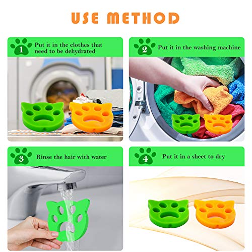 Pet Hair Remover for Laundry - Laundry pet Hair Catcher - Cats an...