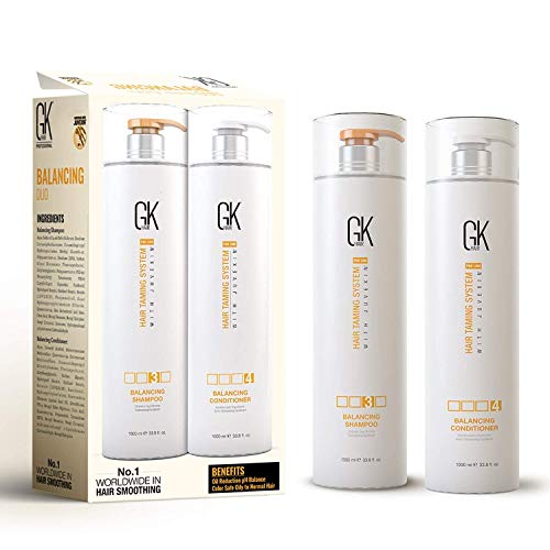 GK HAIR Global Keratin Balancing Shampoo and Conditioner Sets 33...