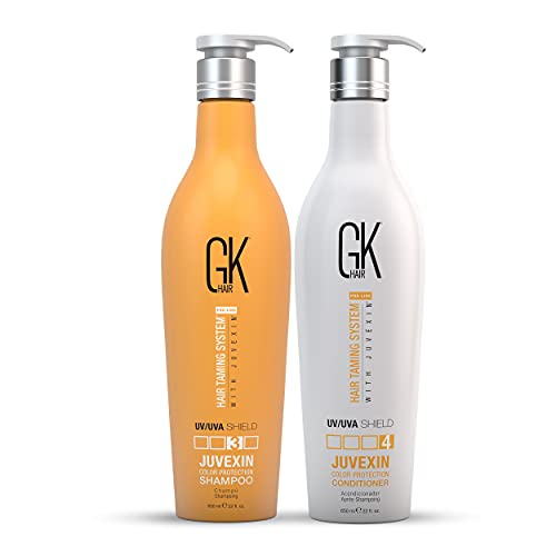 GK HAIR Global Keratin Colored Shield Shampoo and Conditioner Set...