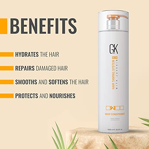 GK HAIR Global Keratin Deep Conditioner Masque 33.8 Fl Oz/1000ml...
