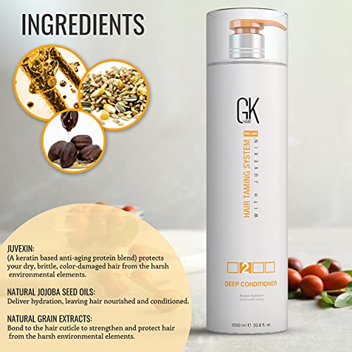 GK HAIR Global Keratin Deep Conditioner Masque 33.8 Fl Oz/1000ml...
