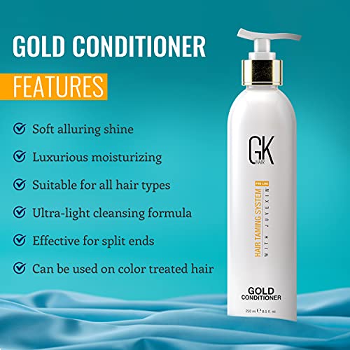 GK HAIR Global Keratin Gold Conditioner 8.5 Fl Oz/250ml Hair Mo...