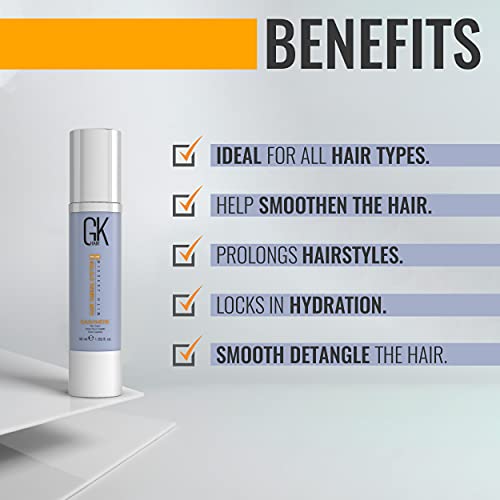 GK HAIR Global Keratin Leave in Cashmere Hair Smoothing and Styli...