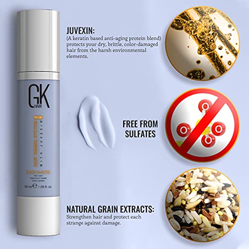 GK HAIR Global Keratin Leave in Cashmere Hair Smoothing and Styli...