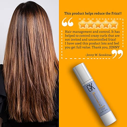 GK HAIR Global Keratin Leave in Cashmere Hair Smoothing and Styli...