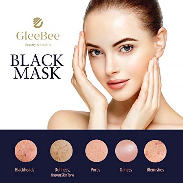 GleeBee Blackhead Remover Mask, Deep Cleansing Black Mask, Peel O...