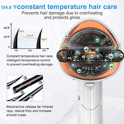Ionic Hair Dryer ,Lightweight Blow Dryer for Travel with Diffuser...