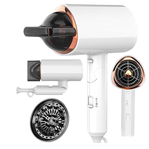 Ionic Hair Dryer ,Lightweight Blow Dryer for Travel with Diffuser...