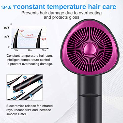 Ionic Hair Dryer with Diffuser,Lightweight Blow Dryer for Travel,...