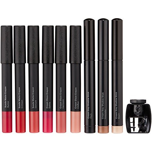 Glo Skin Beauty 10-Piece Lip and Eye Makeup Kit - Matte & Glossy ...
