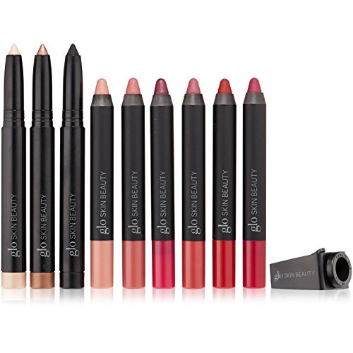 Glo Skin Beauty 10-Piece Lip and Eye Makeup Kit - Matte & Glossy ...