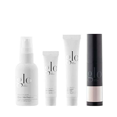 Glo Skin Beauty 4-Piece Travel Skincare Set for Treating Acne and...