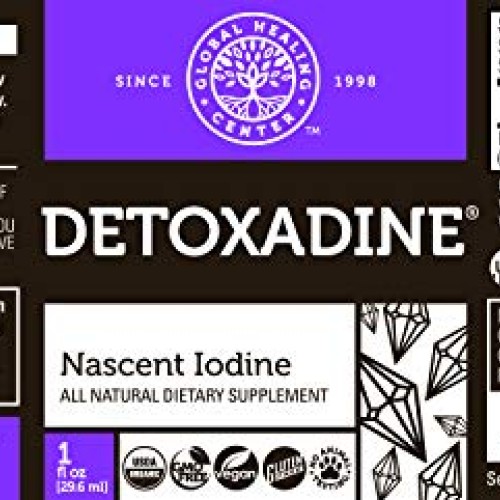 Global Healing Center Detoxadine, Organic Nascent Liquid Iodine S...