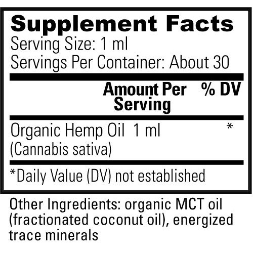 Global Healing Center USDA Organic Hemp Oil | 3300mg Liquid for R...