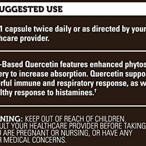 Global Healing Quercetin 250 mg Supplement to Support Immune Syst...