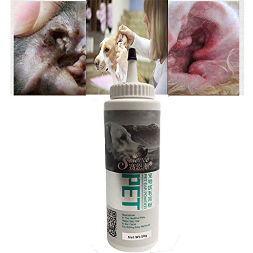 Glumes Pet Ear Cleaner, Ear Powder Quick Heals Pet Ear Infections...