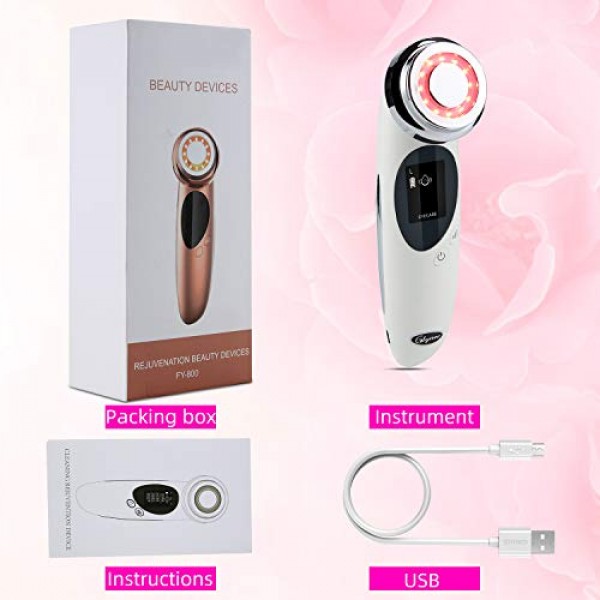 4 in 1 Face Massager,Glynee Daily Care Firming Vibration Facial M...