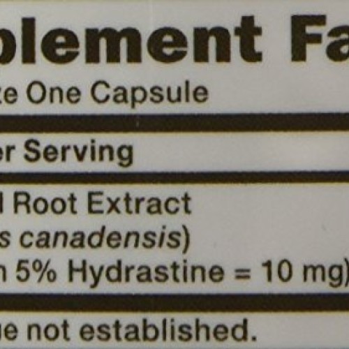 GNC Herbal Plus Goldenseal Root Extract 200mg, 50 Capsules, Suppo...