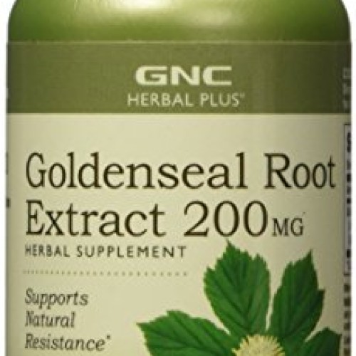 GNC Herbal Plus Goldenseal Root Extract 200mg, 50 Capsules, Suppo...