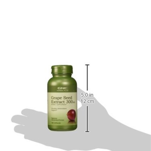 GNC Herbal Plus Grape Seed Extract, 300 mg | Provides Antioxidant...
