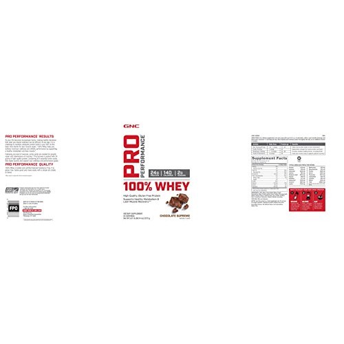 GNC Pro Peformance 100% Whey Protein Powder - Chocolate Supreme, ...