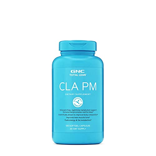 GNC Total Lean CLA PM | Nighttime Metabolism Support for Restful ...