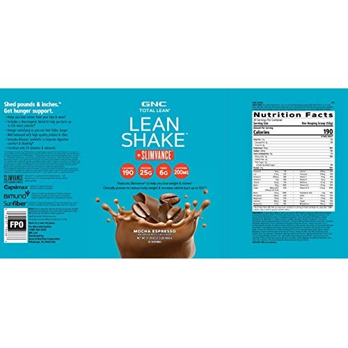 GNC Total Lean | Lean Shake + Slimvance | Weight Loss Protein Pow...