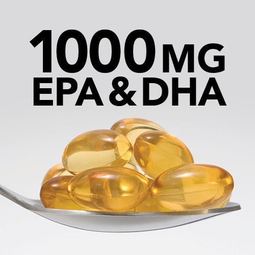 GNC Triple Strength Omega 3 Fish Oil 1000mg, 60 Count, Supports J...
