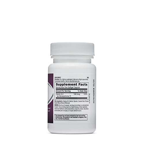 GNC Vitamin K-2 100mcg, 60 Softgels, Good for The Bone-Building P...
