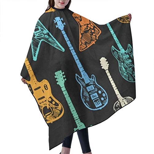 Colorful Guitar Collection Salon Barber Cape Hairdressing, Hairdr...