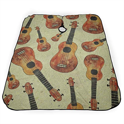 Watercolor Ukulele Music Professional Salon Cape Polyester Haircu...