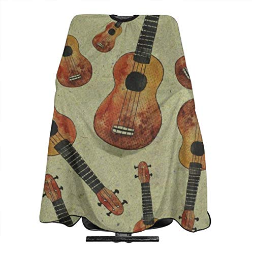 Watercolor Ukulele Music Professional Salon Cape Polyester Haircu...