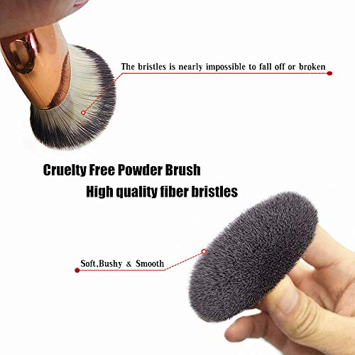 Angled Flat Foundation Brush High Density Face Body Kabuki Makeup...