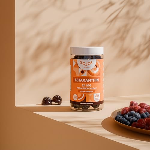GOJOY NATURALS Chewable Astaxanthin Gummies - Natural Astaxanthin...