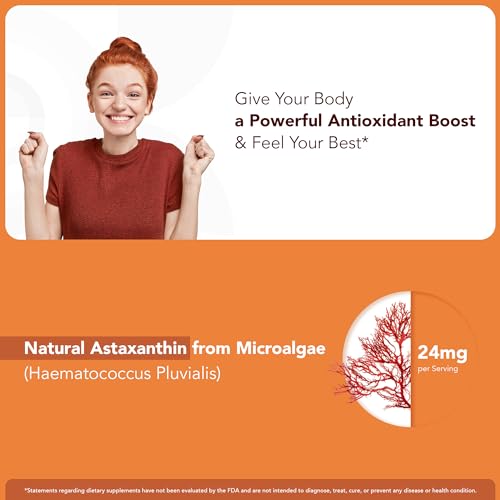 GOJOY NATURALS Chewable Astaxanthin Gummies - Natural Astaxanthin...