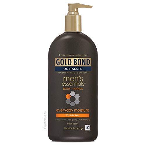 Gold Bond Mens Everyday Essentials Lotion, Fresh Scent, 14.5 Oun...