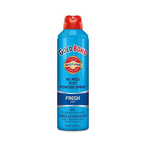Gold Bond No Mess Foot Powder Spray, 7 Oz, Fresh