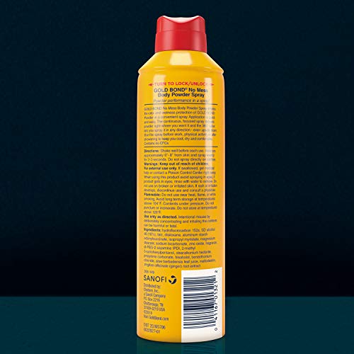 Gold Bond No Mess Spray Powder Classic, 7 Ounce